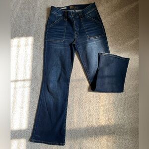 Kut from the Kloth Nikki Dark Blue Flare Jeans